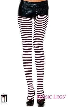 Music Legs Womens Striped Coloured Tights Fancy Dress Stockings 3 Music Legs Womens Striped Coloured Tights Fancy Dress Stockings