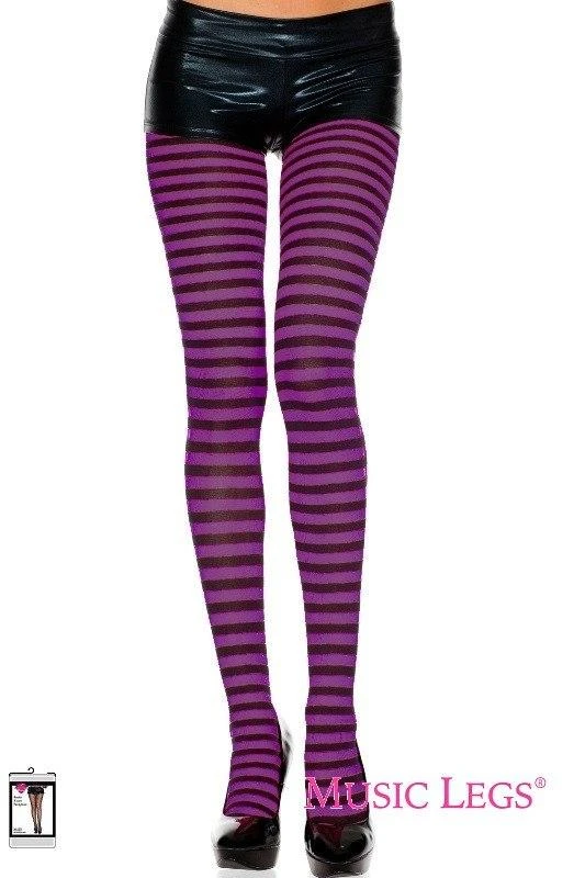 Music Legs Womens Striped Coloured Tights Fancy Dress Stockings 10 Music Legs Womens Striped Coloured Tights Fancy Dress Stockings