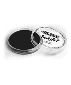Global Colours Womens Body Art White & Black Cake Face Paint