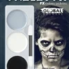 Global Colours Womens Skeleton Halloween Colour Palette Face Paint Kit 2 Global Colours Womens Skeleton Halloween Colour Palette Face Paint Kit