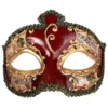 Tomfoolery Salvatore Venetian Style Men's Masquerade Mask Salvatore Red Buy Costumes