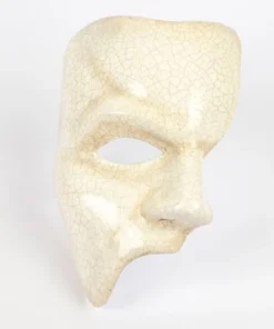Carta Alta Phantom Of The Opera Mask Mens Venetian Masquerade Crackled
