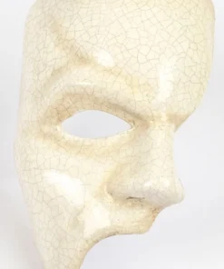 Carta Alta Phantom Of The Opera Mask Mens Venetian Masquerade Crackled