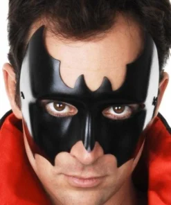 Tomfoolery Vampire Black Men's Masquerade Halloween Mask