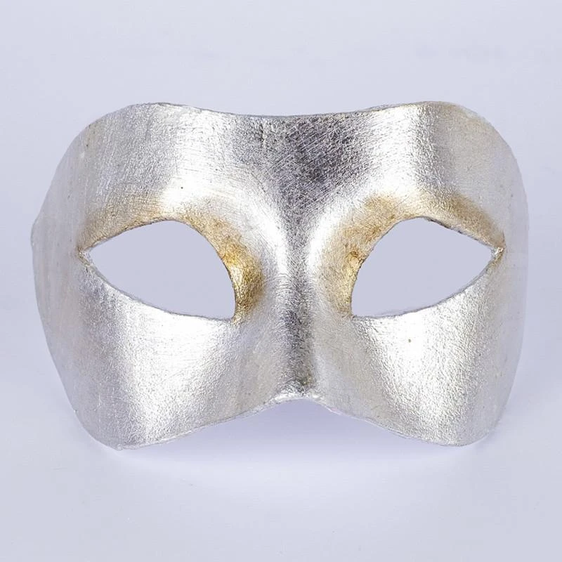 Carta Alta Womens Masquerade Silver Plain Eye Mask Unisex Venetian 3 Carta Alta Womens Masquerade Silver Plain Eye Mask Unisex Venetian