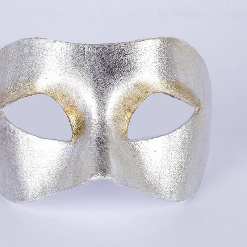 Carta Alta Womens Masquerade Silver Plain Eye Mask Unisex Venetian 5 Carta Alta Womens Masquerade Silver Plain Eye Mask Unisex Venetian