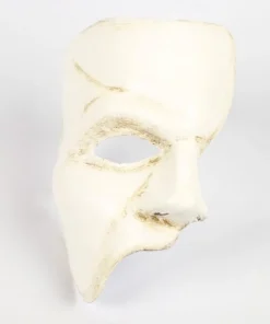 Carta Alta Phantom Of The Opera Venetian Mask White Masquerade