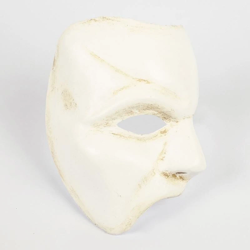 Carta Alta Phantom Of The Opera Venetian Mask White Masquerade 4 Carta Alta Phantom Of The Opera Venetian Mask White Masquerade