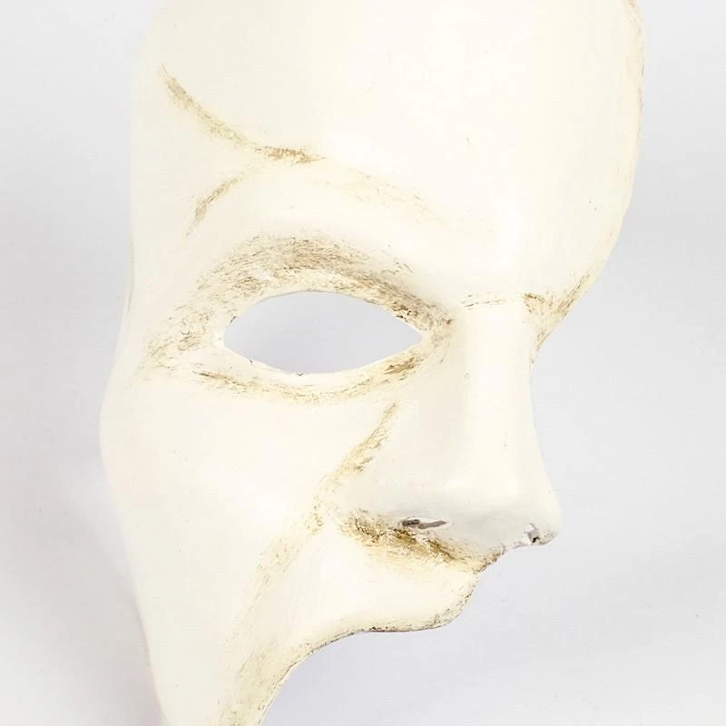 Carta Alta Phantom Of The Opera Venetian Mask White Masquerade 5 Carta Alta Phantom Of The Opera Venetian Mask White Masquerade