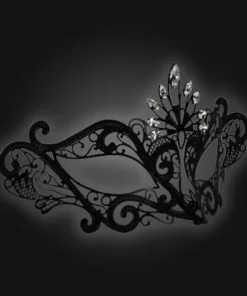 Carta Alta Peacock Filigree Mask Venetian Ladies Masquerade Womens