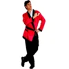 Sweidas Hugh Smoking Jacket Red Playboy Robe Fancy Dress Party Costume