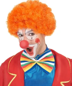 Carnival Products Womens Clown Orange Afro Wig Fancy Dress Accessory