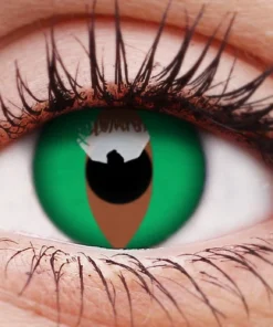 ColourVue Buy Costumes Raptor Green Contact Lenses