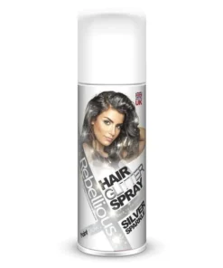 Carnival Products Silver Glitter Hair Spray Womens