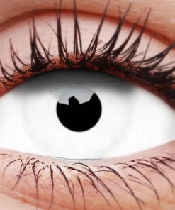 ColourVue Buy Costumes Snow Witch White Contact Lenses Full Eye
