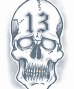 Interalia Skull Temporary Tattoo Costume Makeup Womens