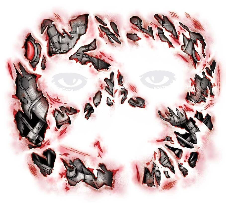 Tinsley Transfers Cyborg Fake Temporary Face Tattoo Halloween Costume Makeup Womens 4 Tinsley Transfers Cyborg Fake Temporary Face Tattoo Halloween Costume Makeup Womens