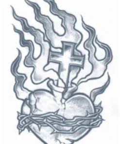 Interalia Heart Temporary Tattoo