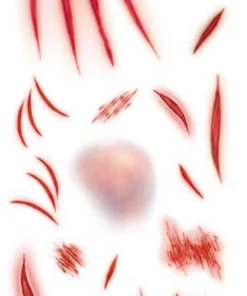 Tinsley Transfers Mauled Trauma Temporary Tattoos