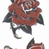 Carnival Products Womens Rose Vintage 1940 Temporary Tattoo Fake Stick-on Tattoos