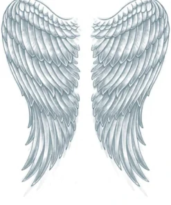 Tinsley Transfers Womens Wings Temporary Tattoos For Back