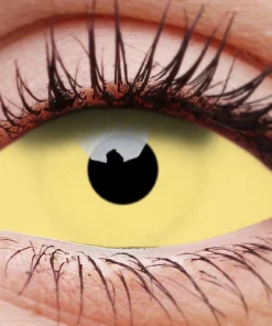 ColourVue Buy Costumes UV Amazo Yellow Glow Contact Lenses Full Eye