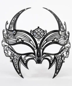 Carta Alta Womens Devil Filigree Mask Halloween Masquerade
