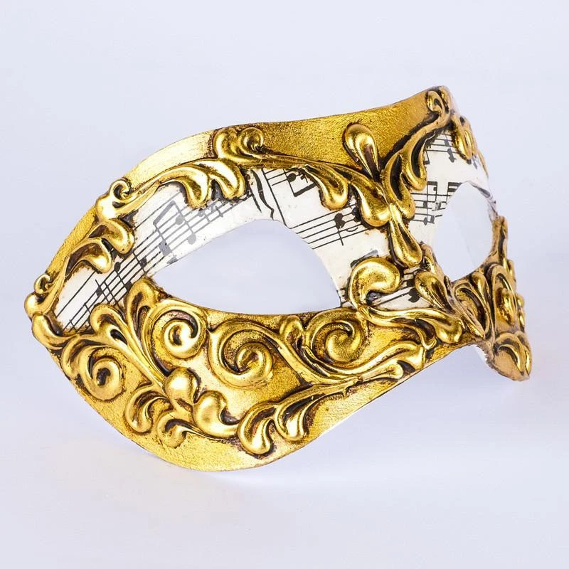 Carta Alta Womens Music Gold Baroque Venetian Mask Classic Baroque Masquerade 5 Carta Alta Womens Music Gold Baroque Venetian Mask Classic Baroque Masquerade