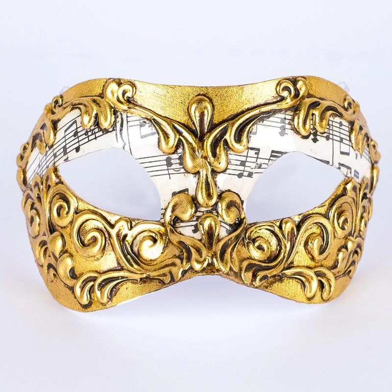 Carta Alta Womens Music Gold Baroque Venetian Mask Classic Baroque Masquerade 3 Carta Alta Womens Music Gold Baroque Venetian Mask Classic Baroque Masquerade