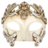 Tomfoolery Antonio Men Masquerade Mask Platinum