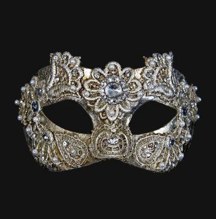Carta Alta Macrame Venetian Women's Silver Masquerade Mask 4 Carta Alta Macrame Venetian Women's Silver Masquerade Mask