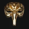 Carta Alta Pulcinella Men's Venetian Mask Authentic Naso Gold Masquerade Mens