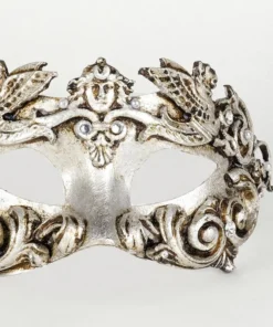 Carta Alta Griffin Silver Venetian Baroque Mask Masquerade Design Mens