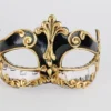 Carta Alta Music Paper Mask Traditional Venetian Black & Gold