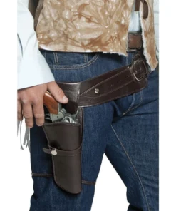 Smiffy's Western Single Gun Holster And Belt Fancy Dress Costume Accessory