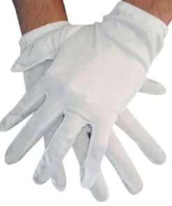 Carnival Products Mens Butler White Short Adult Gloves