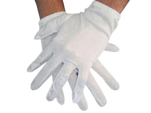 Carnival Products Mens Butler White Short Adult Gloves 3 Carnival Products Mens Butler White Short Adult Gloves