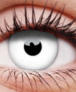 ColourVue White Out Halloween Contact Lenses Single Use Eye Contacts Womens