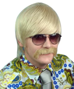 Carnival Products Mens Mod 1960's To 1970's Guy Blonde Costume Wig
