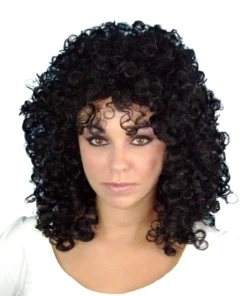 Carnival Products Ringlets 1980's Women Black Costume Wig Womens