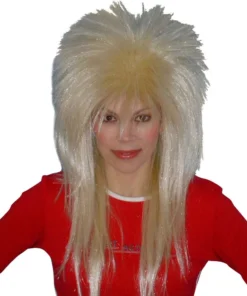 Carnival Products Rock 80's Blonde Spiky Glam Layered Wig Party Costume Women's Mullet Womens