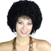 Carnival Products Afro Funky Adult Wig Black 70's Disco Fancy Dress Costume Accessory Womens