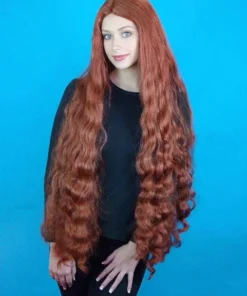 Carnival Products Ariel Mermaid Costume Wig Fairy Tale Fancy Dress