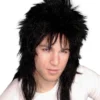 Carnival Products Mullet Black 80's Costume Wig