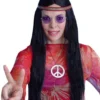 Carnival Products Hippie Black Costume Wig 60's & 70's Male & Female Fancy Dress Womens
