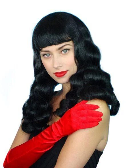 Carnival Products Womens Burlesque Black Long Wavy Costume Wig 20's & 30's Fancy Dress 3 Carnival Products Womens Burlesque Black Long Wavy Costume Wig 20's & 30's Fancy Dress
