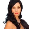 Carnival Products Womens Movie Star Black Long Wavy Wig 1940's Female Hollywood