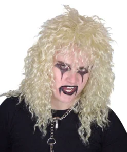 Carnival Products Rockstar Blonde 1980's Mullet Costume Wig