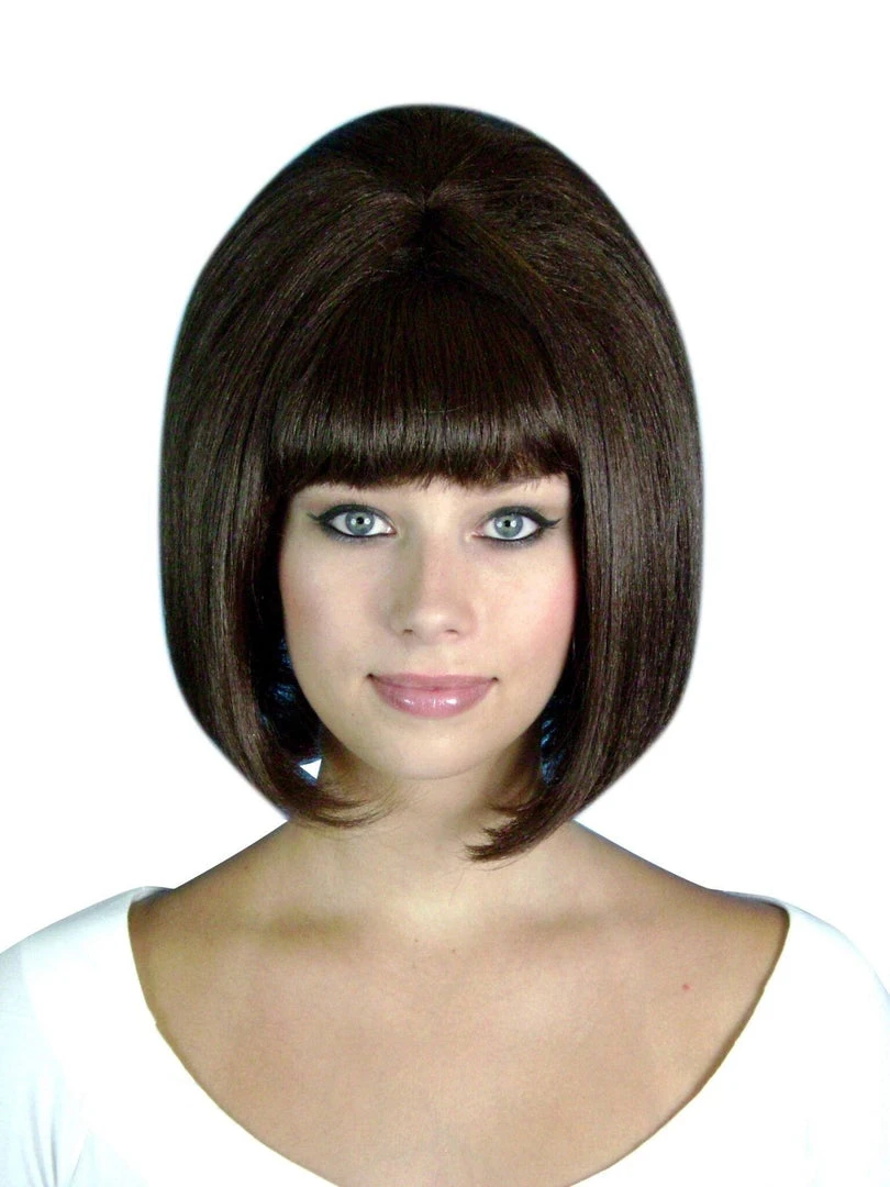 Carnival Products Beehive Brown Wig 1960's & 1950's Costume Accessory 3 Carnival Products Beehive Brown Wig 1960's & 1950's Costume Accessory