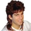 Carnival Products Bogan Brown Mullet Costume Wig 80's